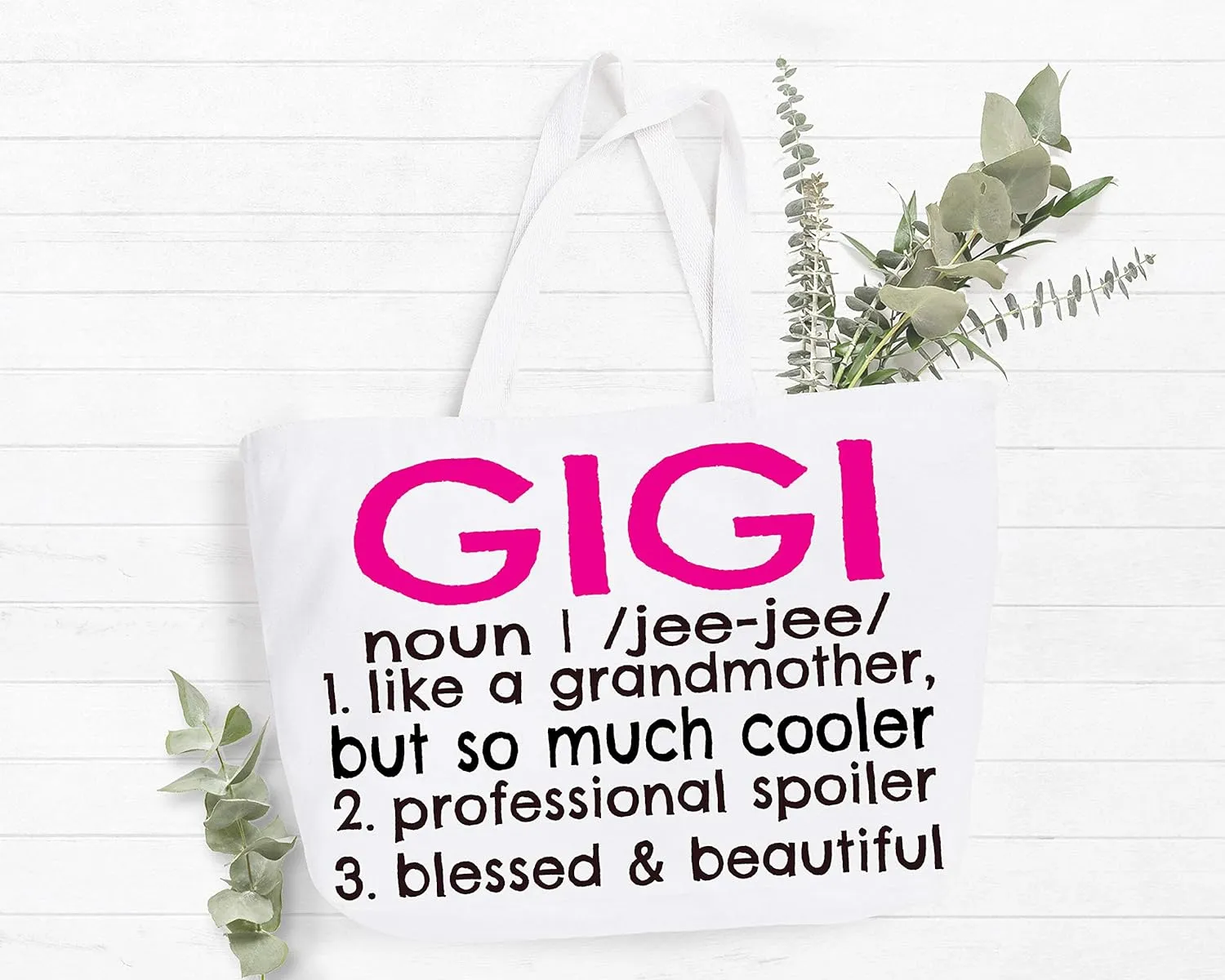 Gigi Tote Bag | Grandma Gifts | Gigi Gifts | Gigi Christmas Gift | Christmas Gift from Grandkids