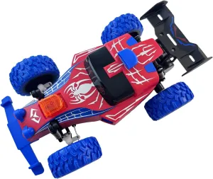 GoBang RC Racing Car Toy 1:18 High Speed Remote Control Cars with LED Lights All Terrain Off Road Indoor Outdoor Toys Gifts Presents for Kids Ages 6  (Red Blue)
