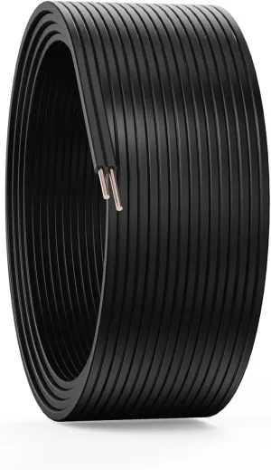 GOODSMANN Low Voltage Electrical Wire 100ft 16AWG 2- Conductor Landscape Lighting Cable Direct Burial Wire with Copper Core PVC Jacket Compatible Low Voltage Outdoor Lights, Path Lights Spotlights ect