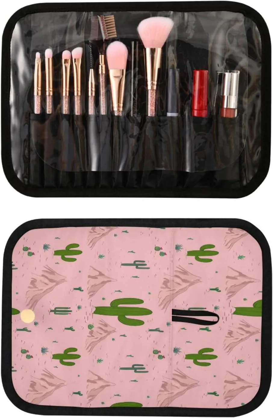 Graffiti Cactus Women Men Travel Cosmetic Bag, Toiletry Bag Set, Portable Hanging Organizer for Toiletries, Cosmetics, Brushes