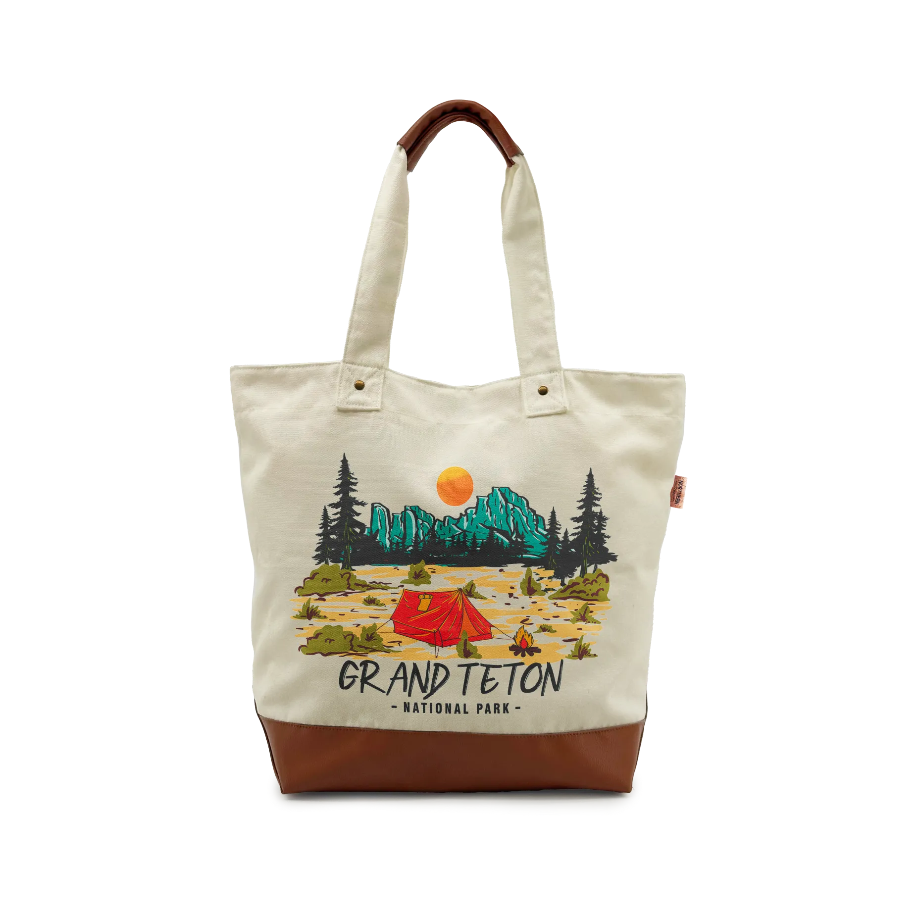 GRAND TETON SCENIC Canvas TOTE BAG