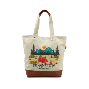 GRAND TETON SCENIC Canvas TOTE BAG