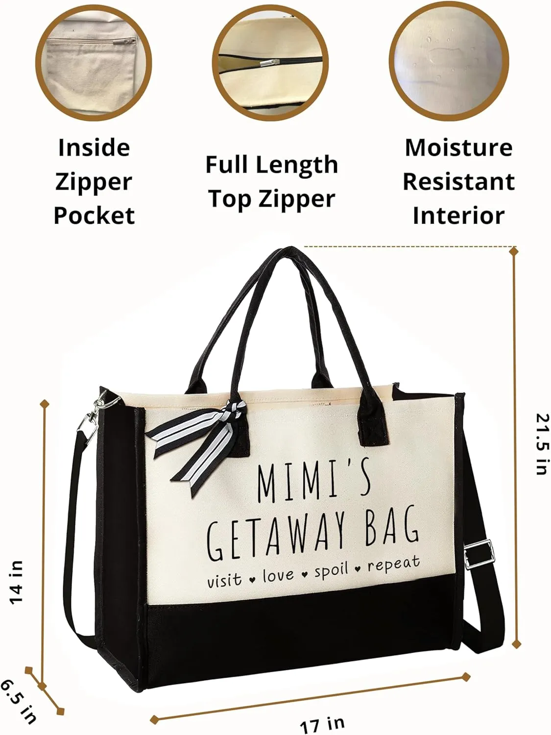 Grandma Gifts - Gifts for Grandma from Grandchildren - Canvas Tote Bag
