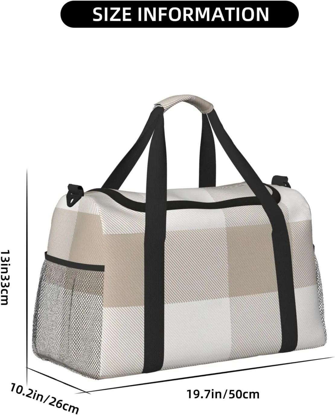 Gray Blue Stripes Travel Duffel Bag Large Foldable Waterproof Overnight Bag For Beach Swim Bags Pool Sports Gym