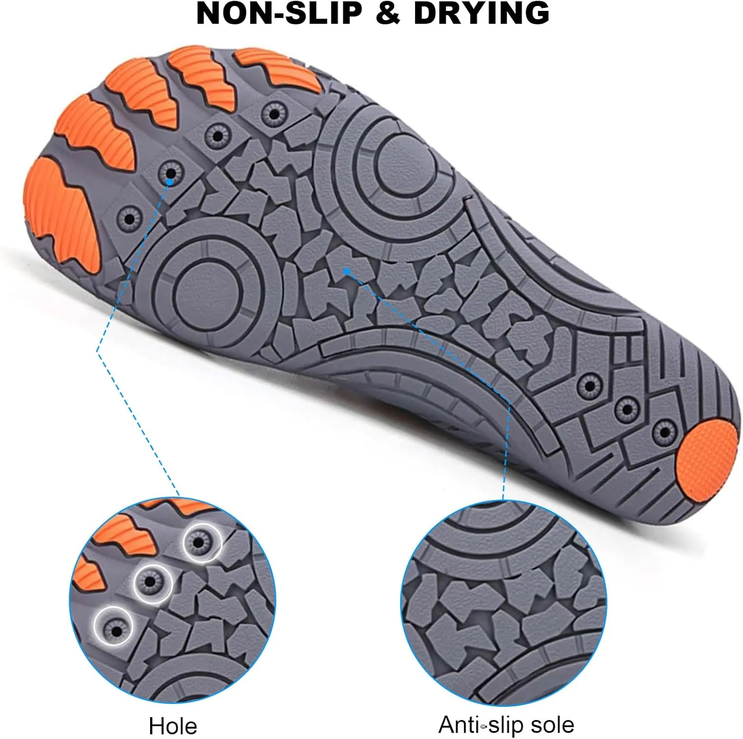 Grounded Footwear for Women, Grounded Footwear for Men with Neuropathy, Grounded Hike Barefoot for Womens Mens Waterproof Trail Running Healthy & Non-Slip Barefoot Shoes
