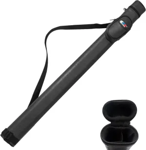 GSE Games & Sports Expert Billiard Cue Cases, 1x1 Deluxe Hard Billiard Pool Cue Stick Carrying Case, Pool Billiards Accessories (Several Colors Available)