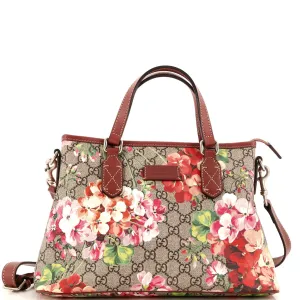 GUCCI Convertible Tote Blooms Print GG Coated Canvas Small