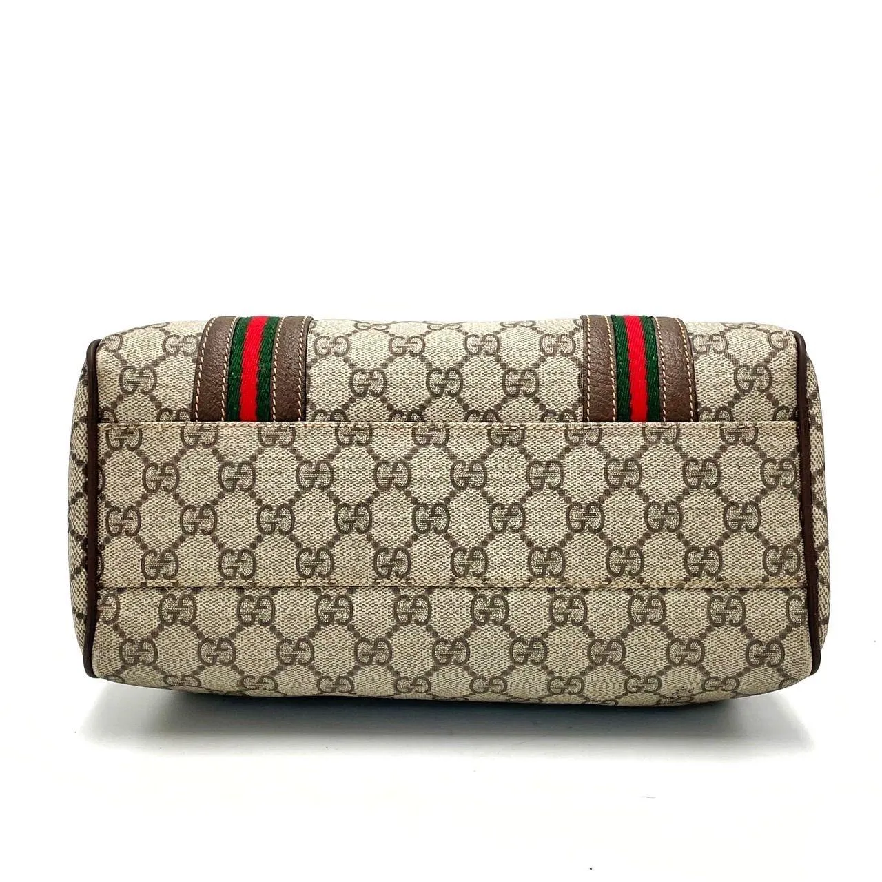 Gucci GG Sherry Supreme Ophidia 2Way Crossbody Web Canvas Boston Bag