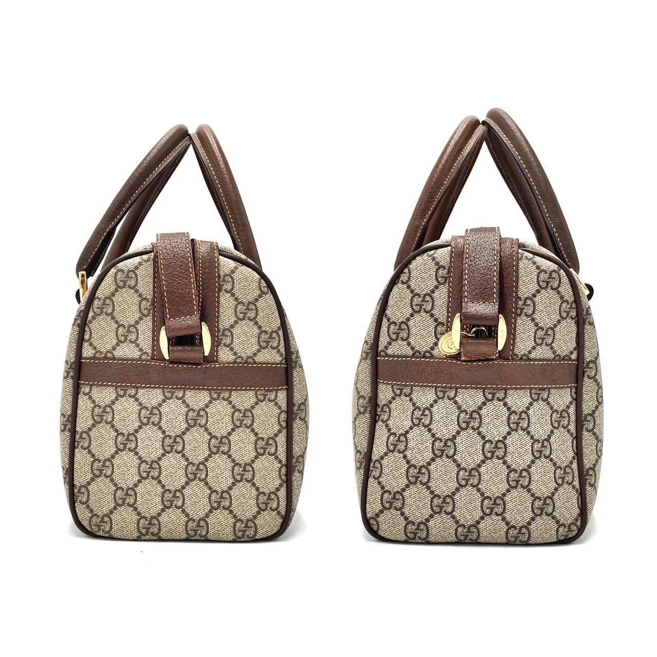 Gucci GG Sherry Supreme Ophidia 2Way Crossbody Web Canvas Boston Bag
