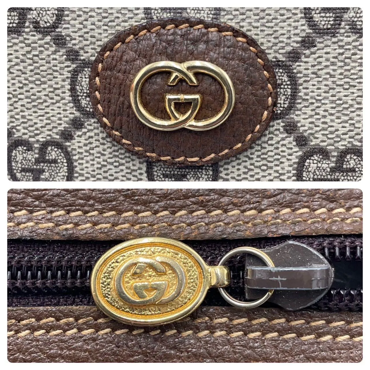 Gucci GG Sherry Supreme Ophidia 2Way Crossbody Web Canvas Boston Bag