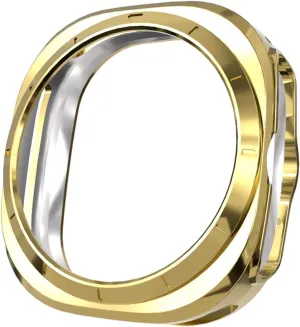 GUMMMY Case for Samsung Galaxy Watch 7 Ultra 47mm Smartwatch Cover Soft TPU Bumper Protective Shell for Galaxy 7 Ultra 47mm Accessories(Gold)