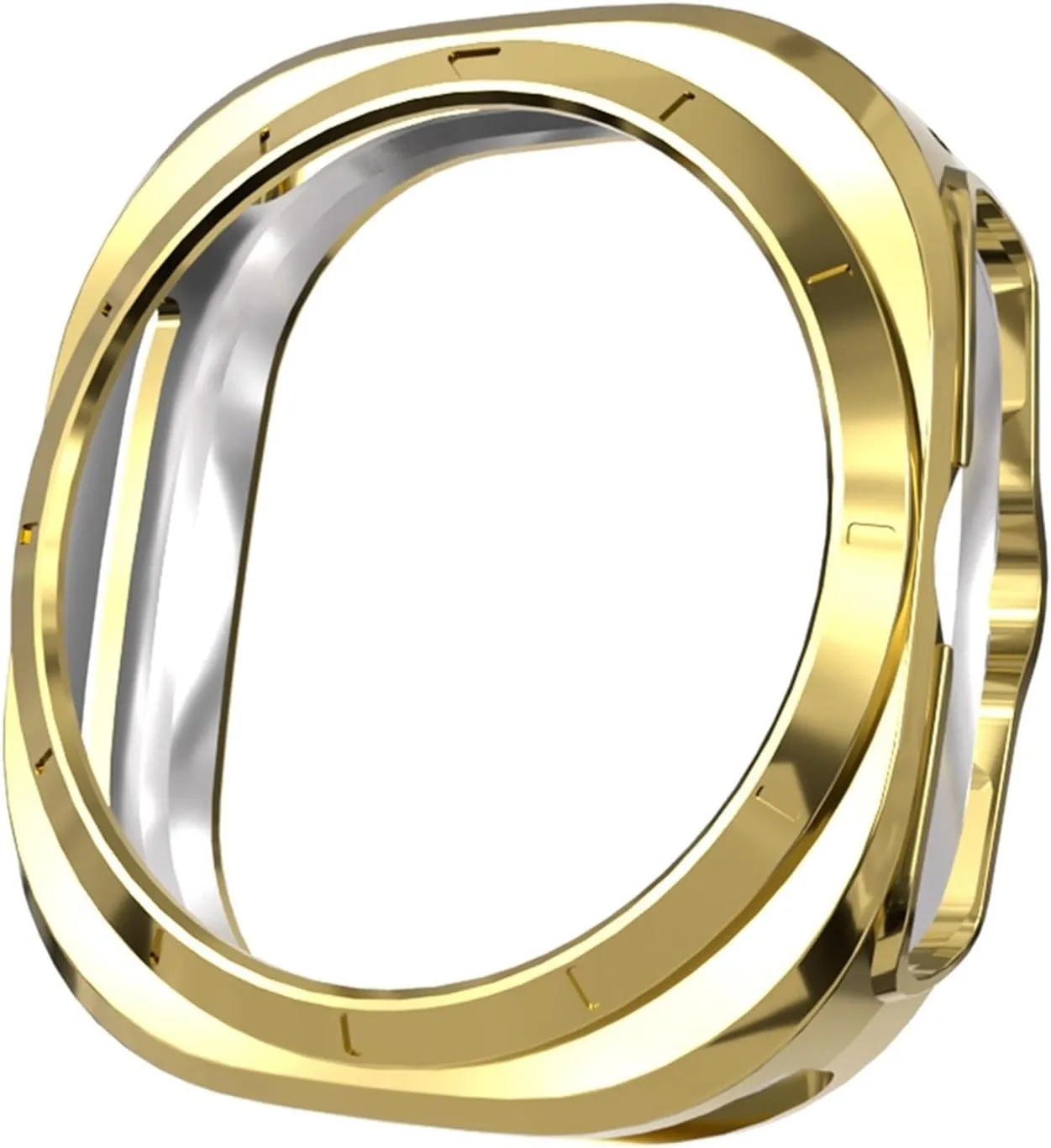 GUMMMY Case for Samsung Galaxy Watch 7 Ultra 47mm Smartwatch Cover Soft TPU Bumper Protective Shell for Galaxy 7 Ultra 47mm Accessories(Gold)