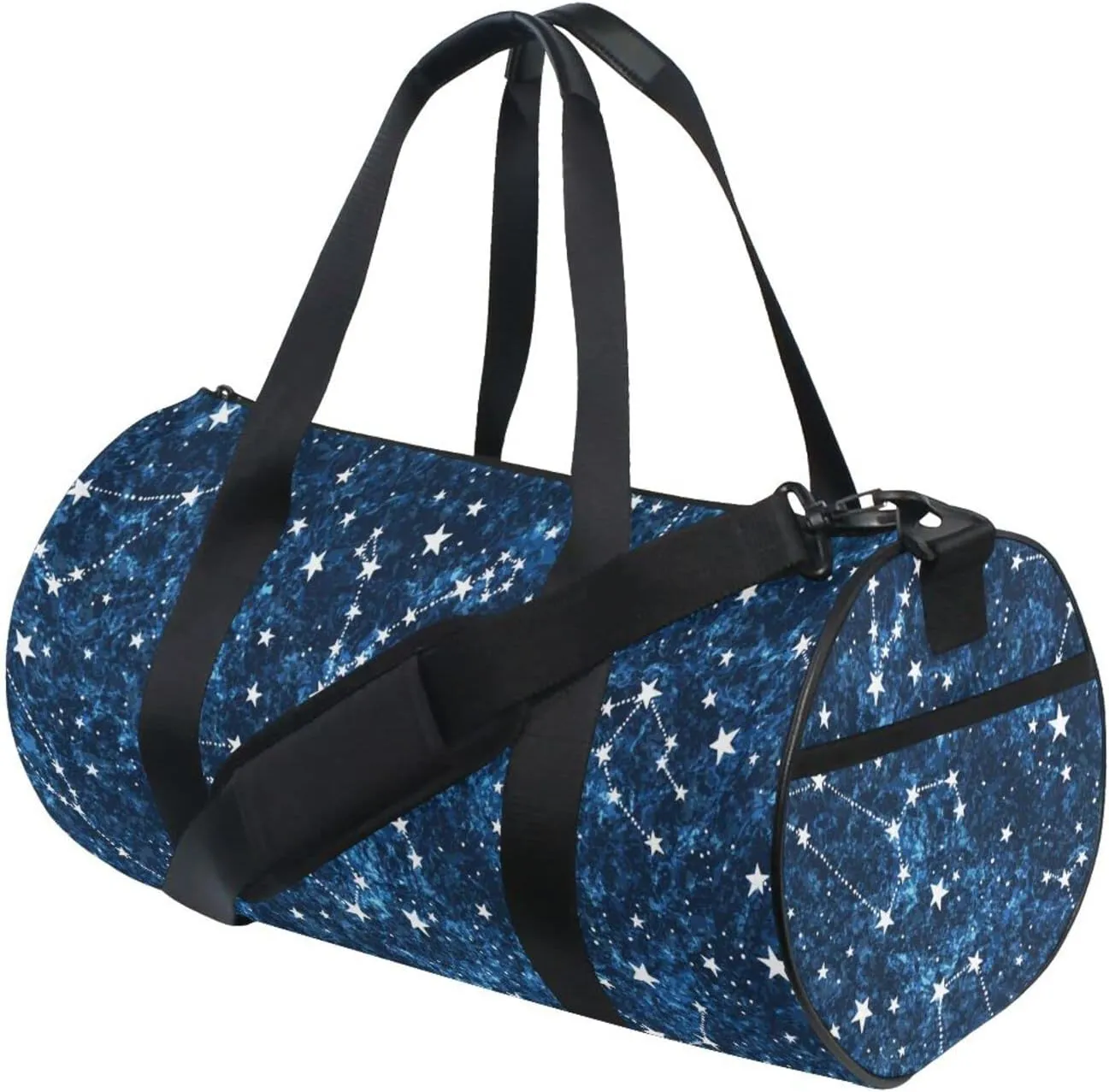 Gym Bag for Women and Men Small Duffel Bag for Sports Travel Weekender Overnight Vacation Beach Lightweight Carry on Bag for Boys Girls Constellation Blue