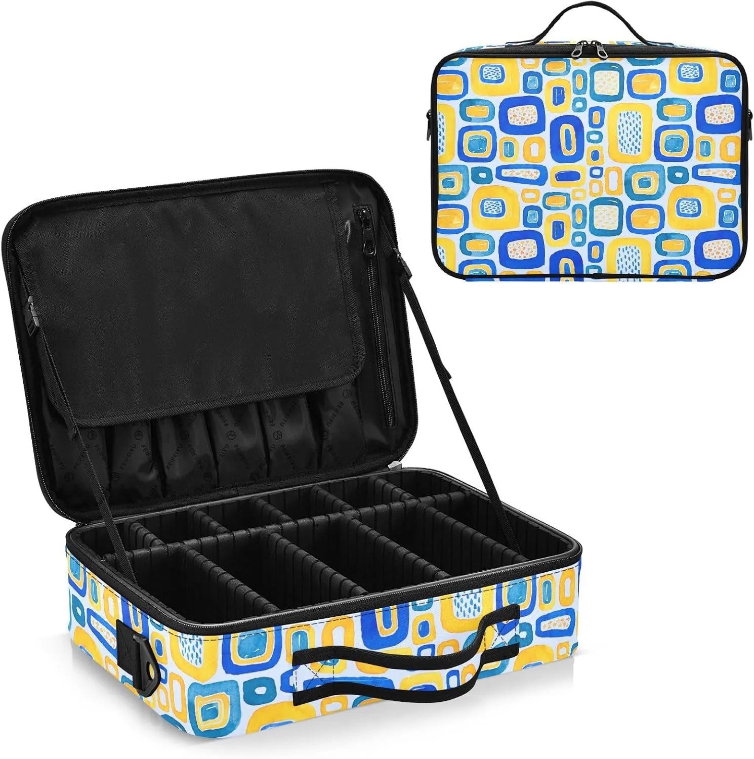 Hard Shell Makeup Pouch Cosmetic Organizer Travel Bag for Women