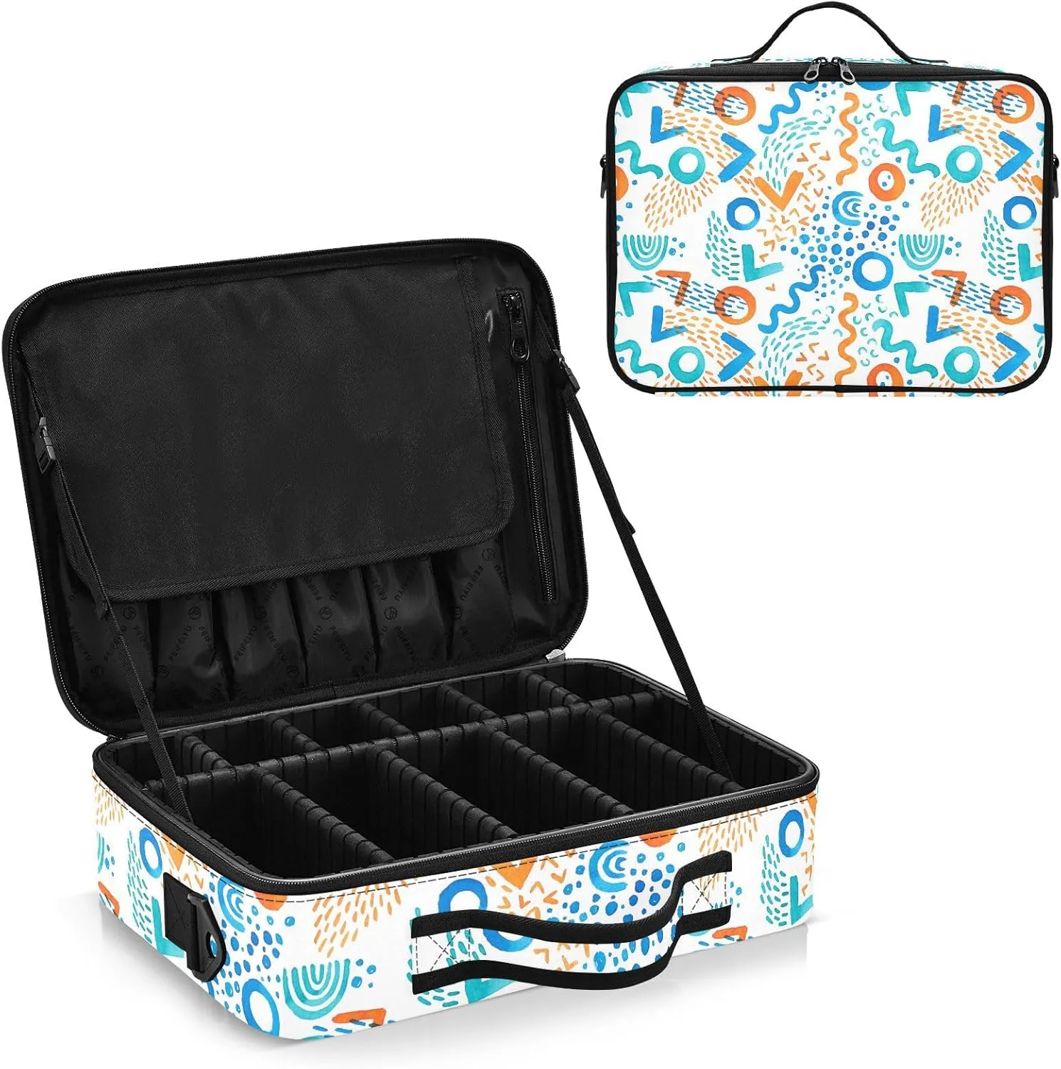Hard Shell Makeup Pouch Cosmetic Organizer Travel Bag for Women