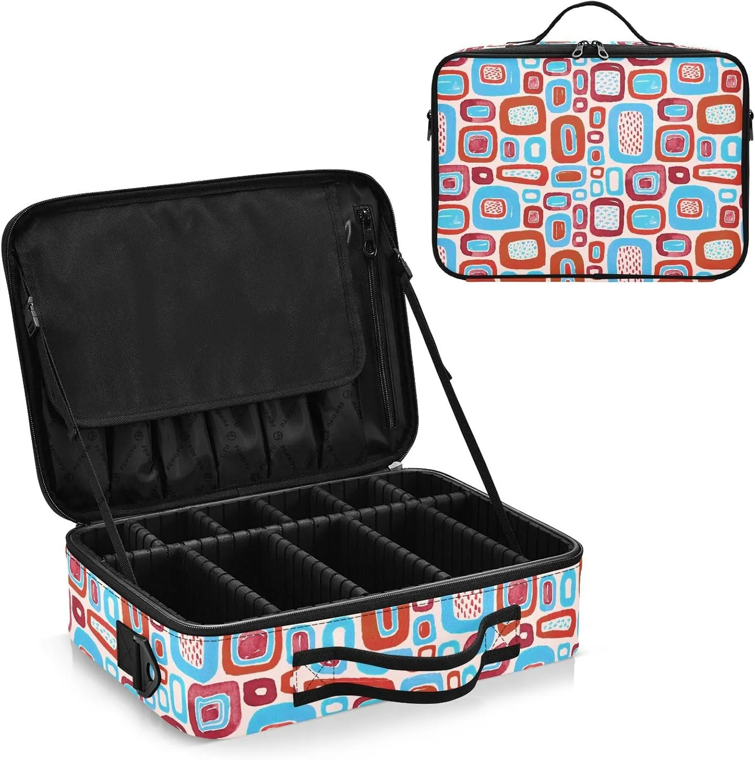 Hard Shell Makeup Pouch Cosmetic Organizer Travel Bag for Women
