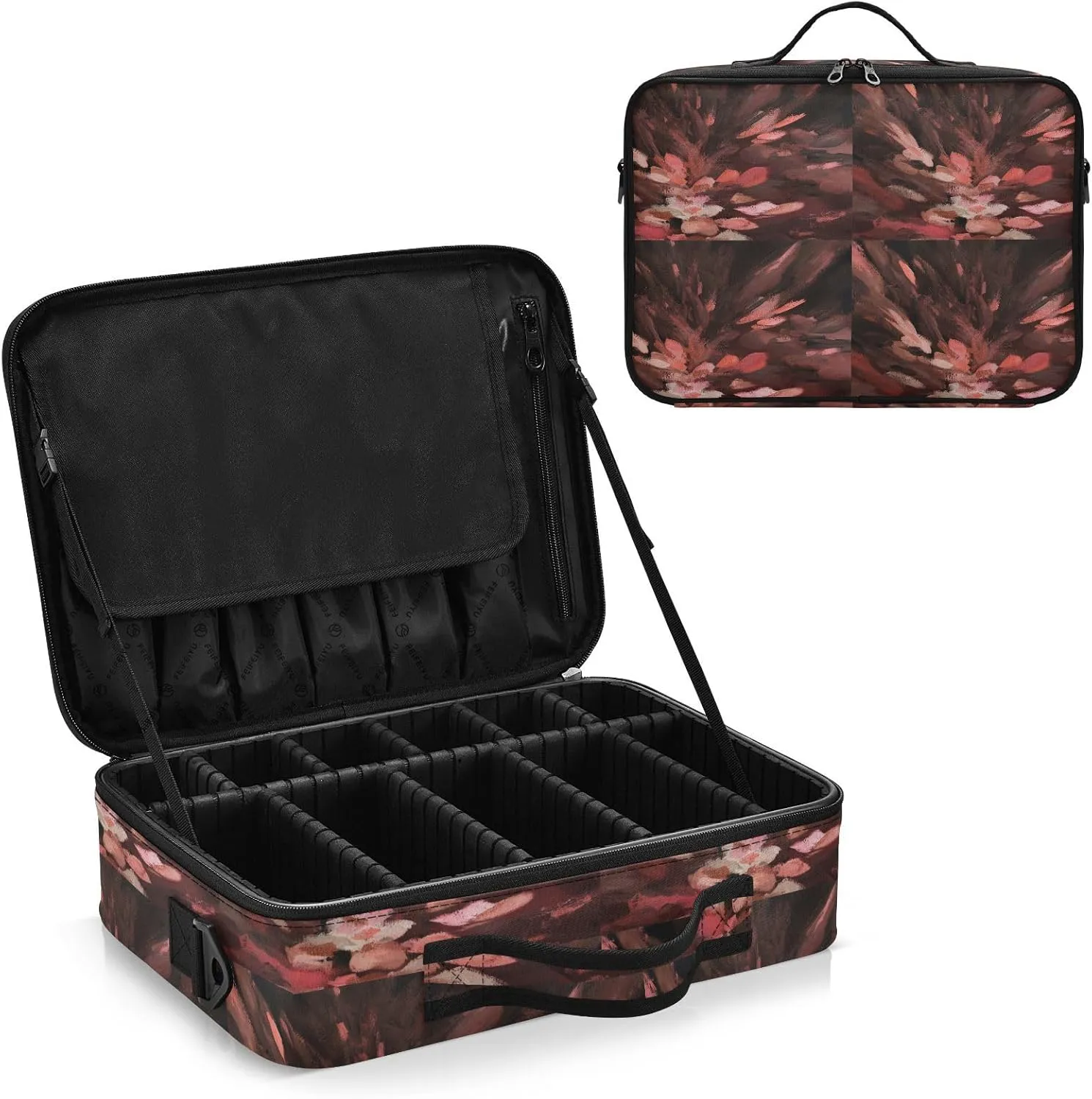 Hard Shell Travel Bag for Women Large Makeup Toiletry Organizer