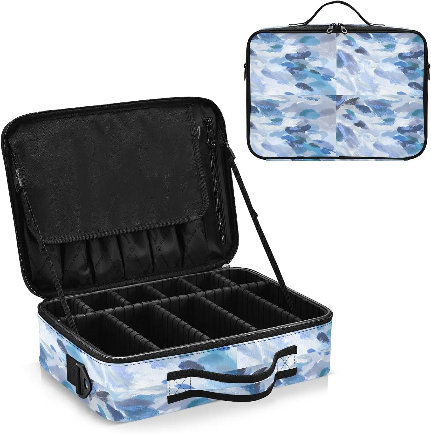 Hard Shell Travel Bag for Women Large Makeup Toiletry Organizer