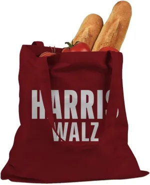Harris Walz for President 2024 Kamala Harris Cotton Canvas Tote Bag