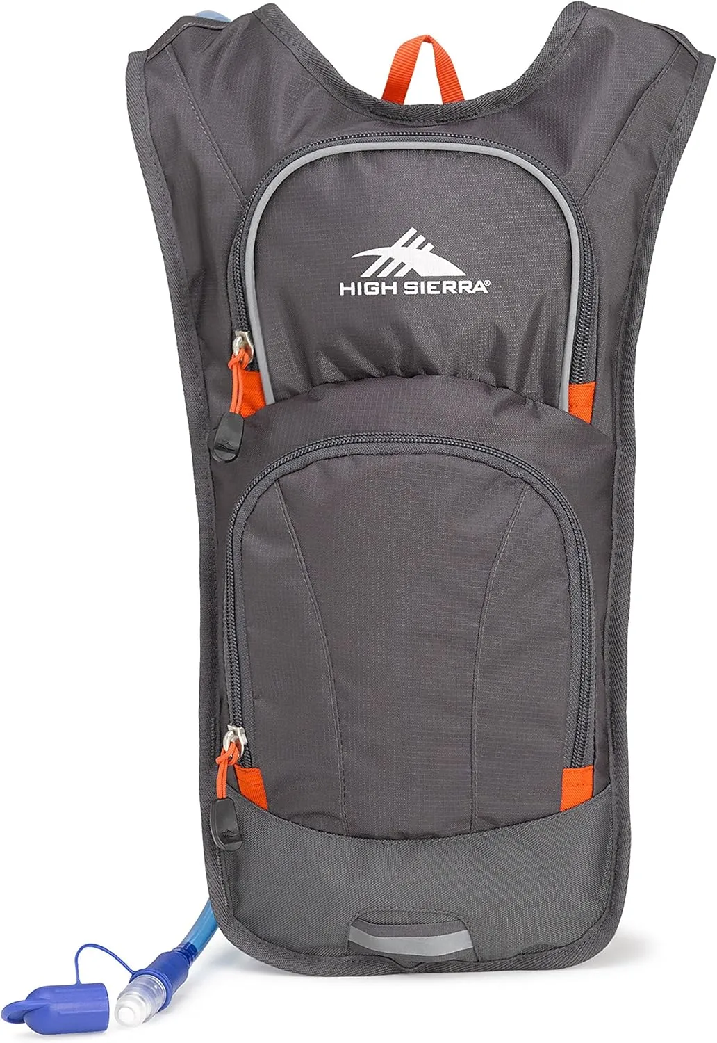 High Sierra HydraHike Hydration Backpack, Lightweight Running Backpack, Cycling, Hiking, for Men, Women & Kids, Mercury/Redline, 4L