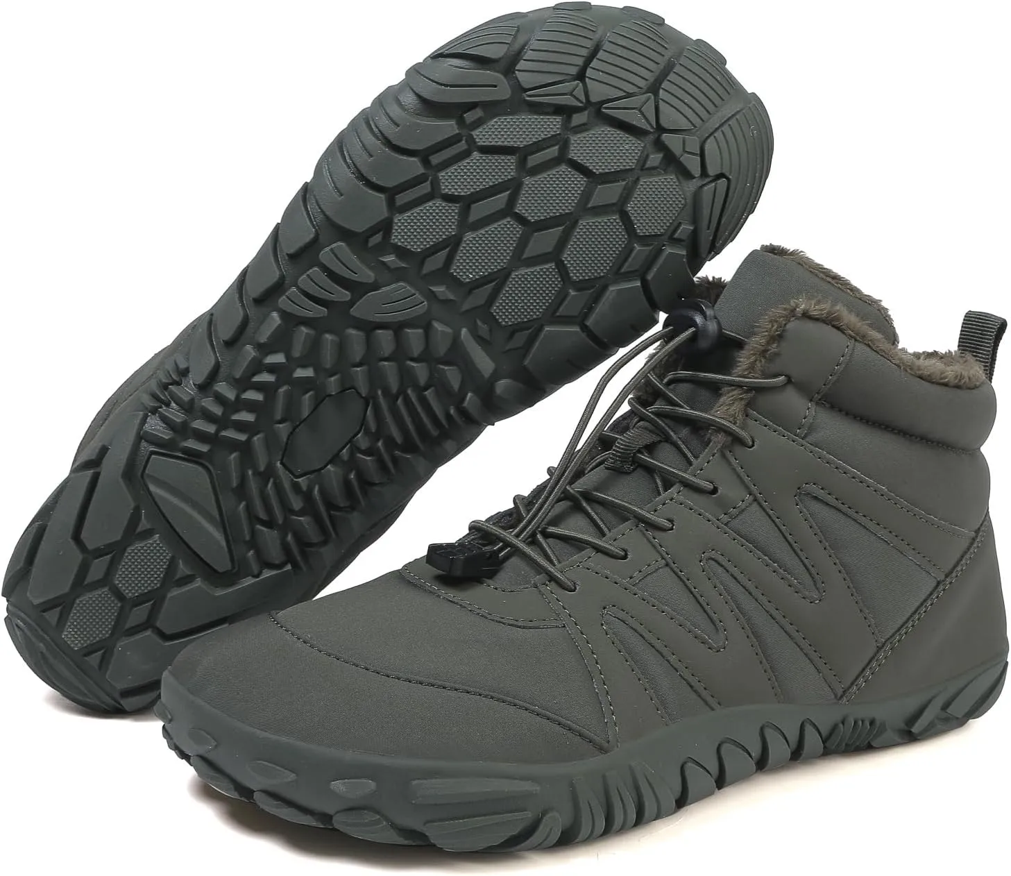 Hike Winter Footwear Barefoot Shoes Women Men, 2024 Waterproof Wide Toe Box Barefoot Shoes, Walking Boots