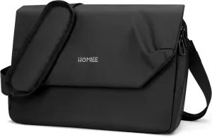 HOMIEE Messenger Bag, Waterproof Crossbody Bag Shoulder Bag with Laptop Compartment