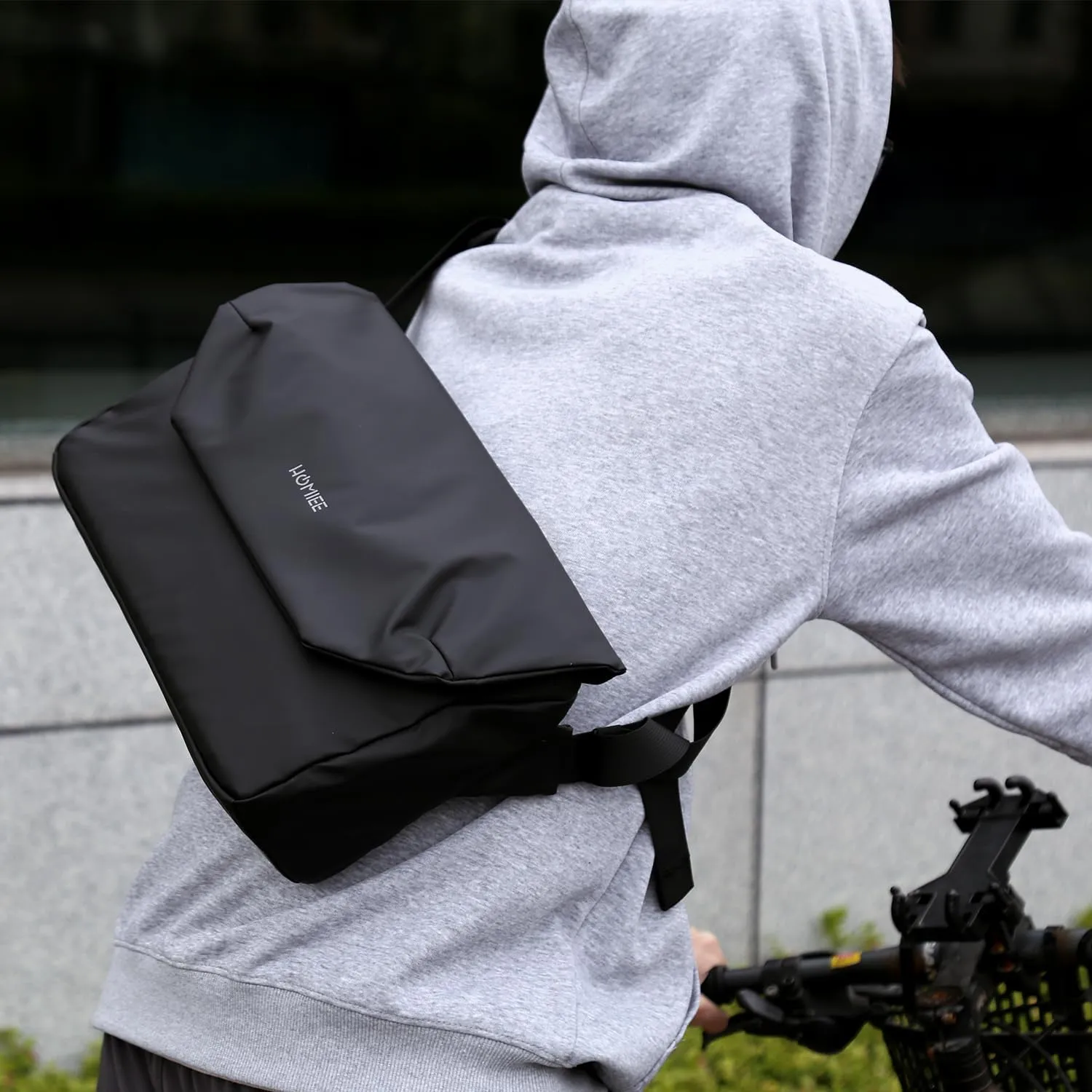 HOMIEE Messenger Bag, Waterproof Crossbody Bag Shoulder Bag with Laptop Compartment