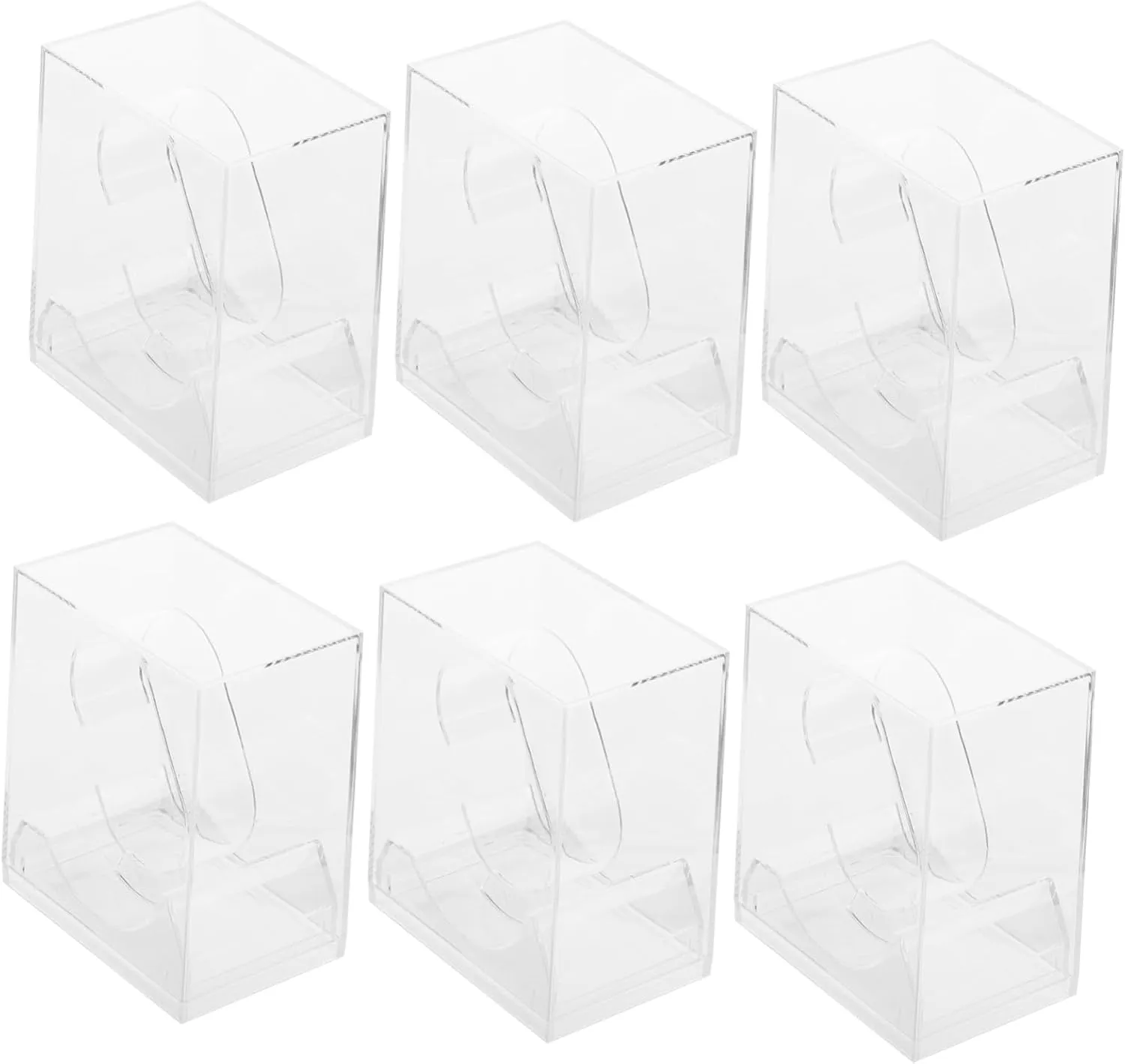 Homoyoyo 6 Pack Watch Display Boxes Watch Storage Packaging Case Strap Holder for Men Women Boys and Girls