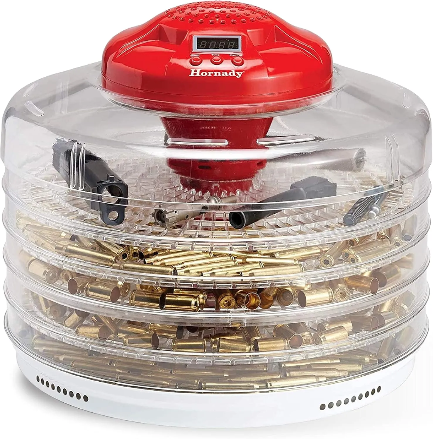 Hornady Digital Case and Parts Dryer – Dry Gun Cases and Parts Thoroughly – Includes 5 Trays for Small and Large Parts – Digital Timer and Temperature Settings – Item 053311