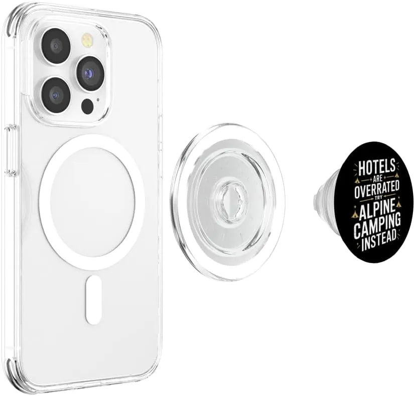 Hotels Are Overrated Try Alpine Camping PopSockets PopGrip for MagSafe