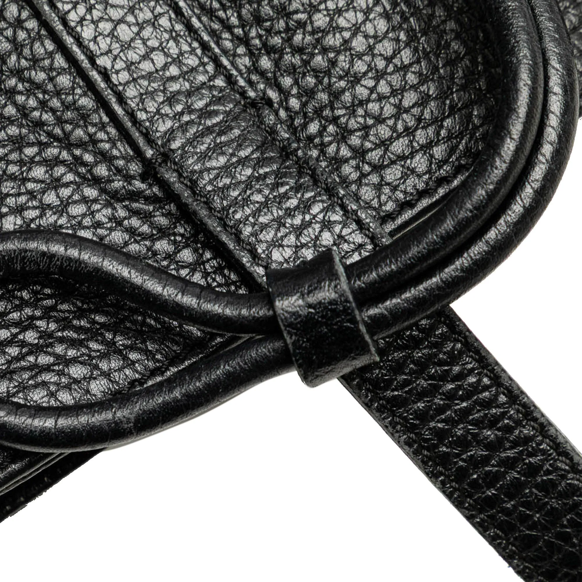 House Check Trimmed Leather Handbag