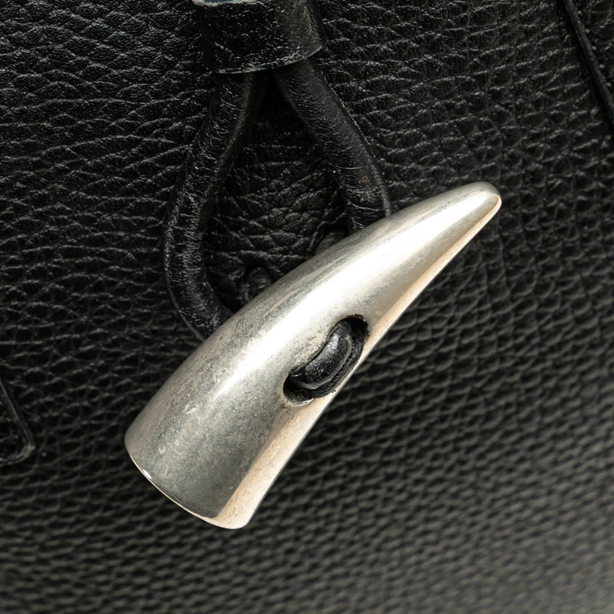 House Check Trimmed Leather Handbag