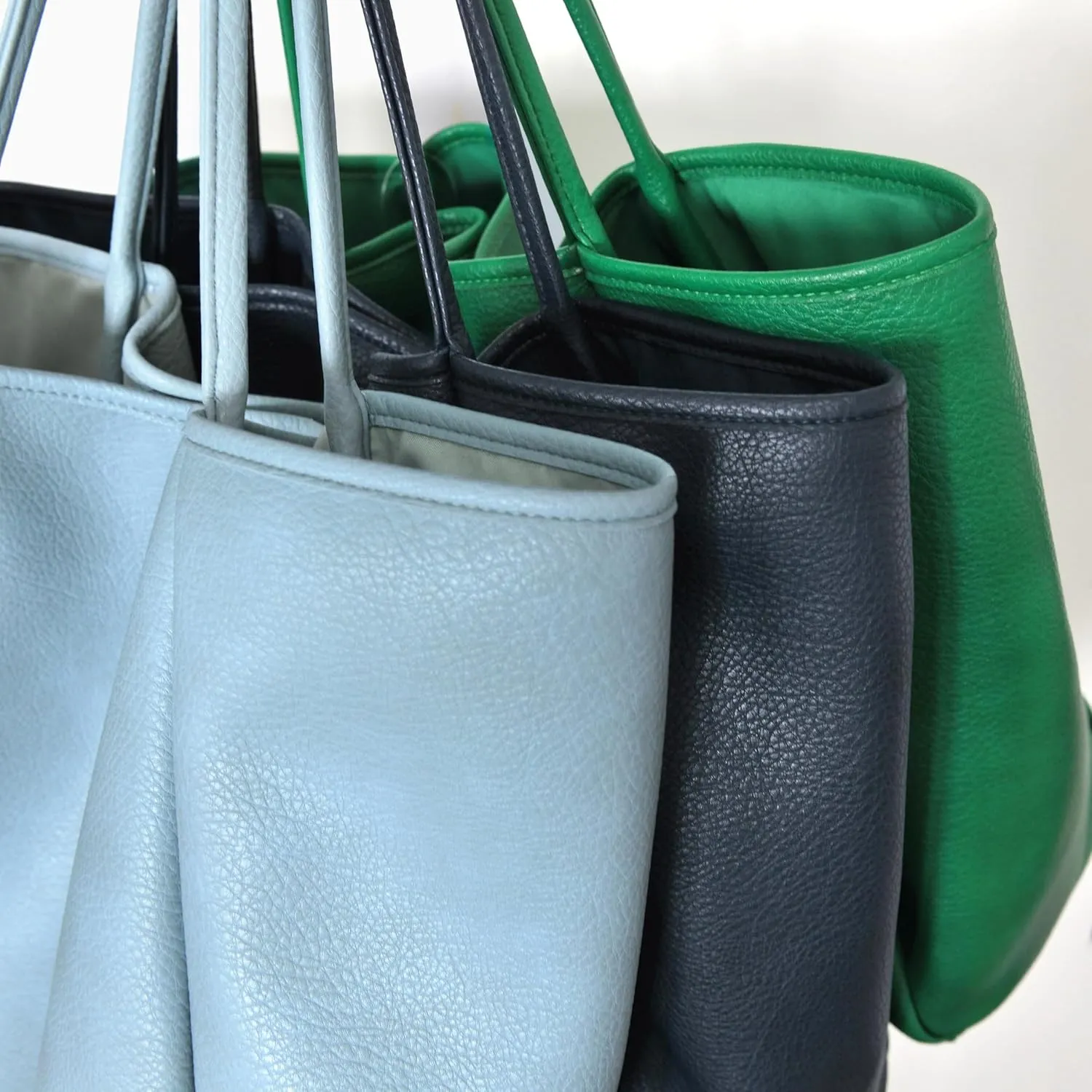 HOXIS Oversize Pu Leather Tote Women Weekender Bag Shopper Handbag Travel Purse