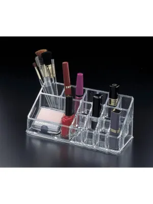 Huang Acrylic Acrylic Lucite Makeup Organizer with 12 Lipstick Holder