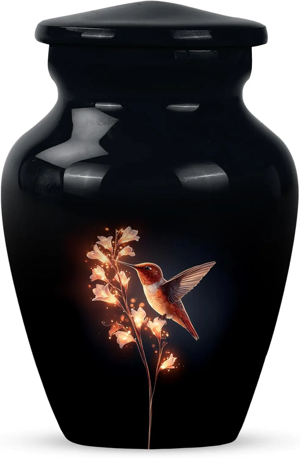 Humming Bird Cremation Urns for Human Ashes Men and Women - Flowers Large Ash Urn for Remains - Small Cremains Urn for Husband and Wife - Funeral Gifts for Mom and Dad 3 inch