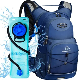 Hydration Backpack 25L, Hiking Backpack with 3L Water Bladder and Rain Cover, Light Water Backpack for Camping Cycling or Daily Men Women
