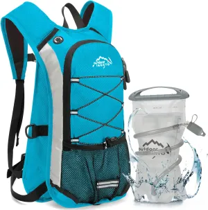 Hydration Pack Backpack, Lightweight Water Backpack with 2L Leakproof Hydration Bladder Daypack for Men Women,Running Hydration Vest for Outdoor Trail