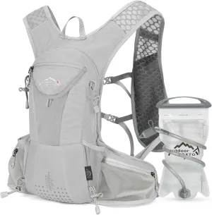 Hydration Pack Backpack, Lightweight Water Backpack with 2L Leakproof Hydration Bladder Daypack for Men Women,Running Hydration Vest for Outdoor Trail