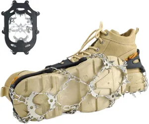 Ice and Snow Shoe Grips,Ice Shoe Grippers | Snow Boot Covers Shoe Nails Hiking Nails,Winter Outdoor Sports Supplies