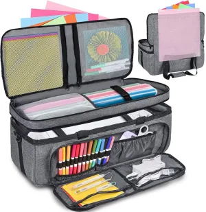 IMAGINING Cushion Carrying Case Bag Compatible with Cricut Maker/Maker 3, Cricut Explore Air 2/Explore 3, Cricut Organizer for Cricut Accessories