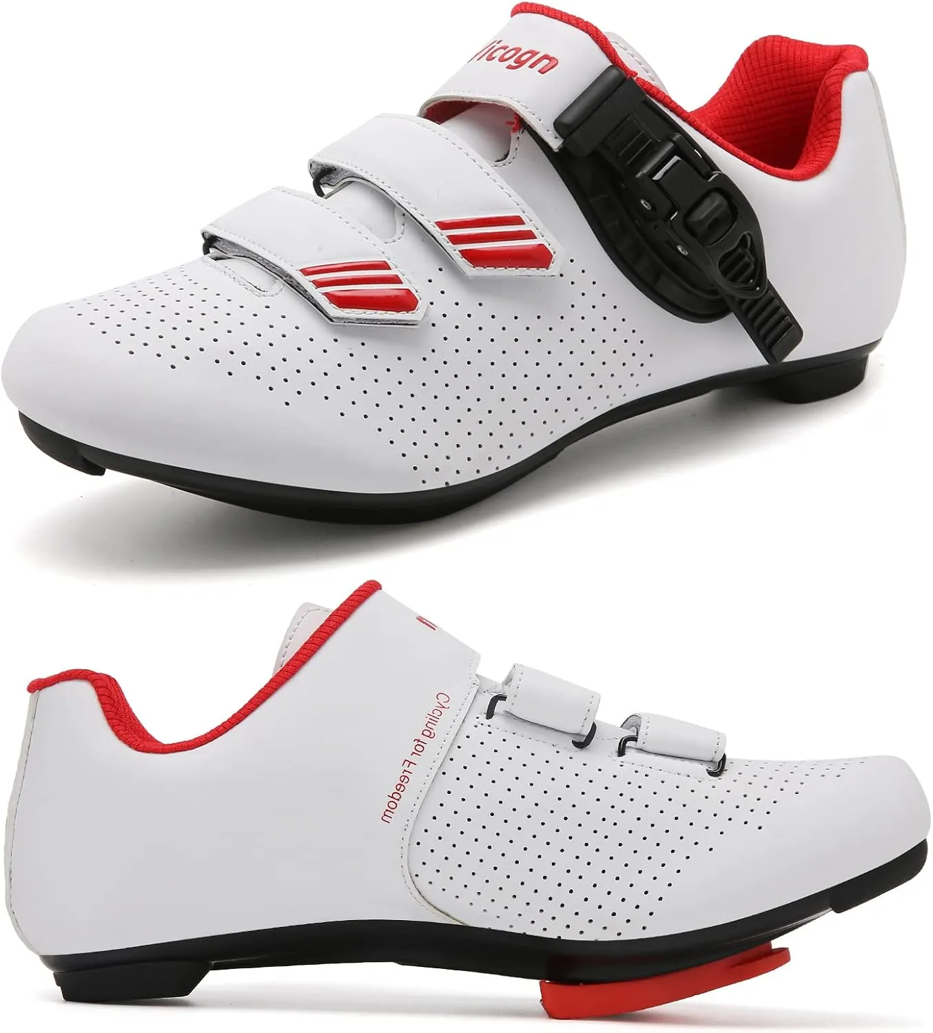 Indoor Cycling Shoes for Men Women Compatible with Peloton Bike Pre-Installed with Look Delta Cleats Outdoor Road Biking
