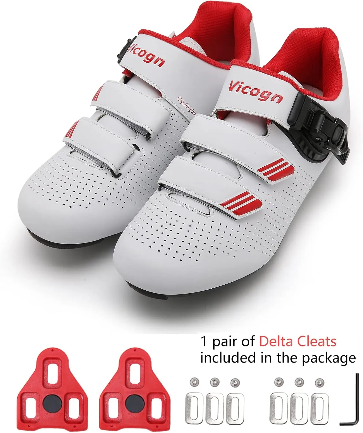 Indoor Cycling Shoes for Men Women Compatible with Peloton Bike Pre-Installed with Look Delta Cleats Outdoor Road Biking
