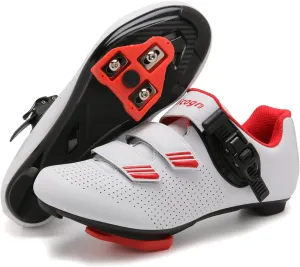 Indoor Cycling Shoes for Men Women Compatible with Peloton Bike Pre-Installed with Look Delta Cleats Outdoor Road Biking