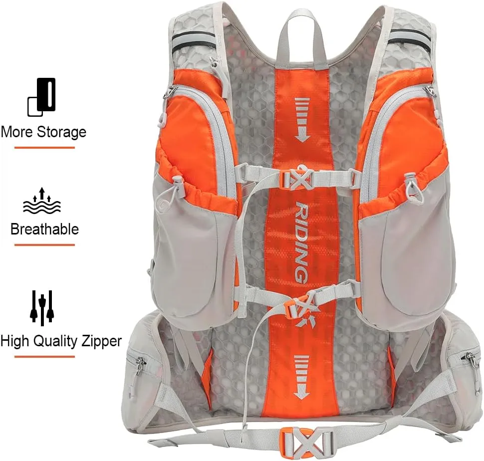 INOXTO Hydration Pack Backpack ，Water Backpack with 2L Leakproof Water Bladder, Running Hydration Vest for Man, Daypack for Cycling Motocross Climbing Trail Running
