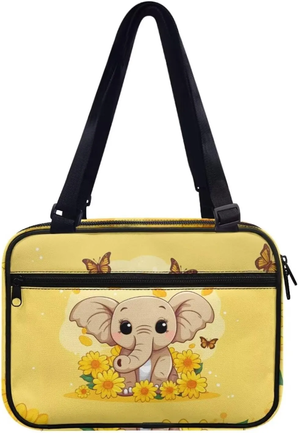 INSTANTATRS Bible Cover Large Capacity Shoulder Crossbody Bag Church Handbag with Strap Shoulder Strap for Men Women Kids
