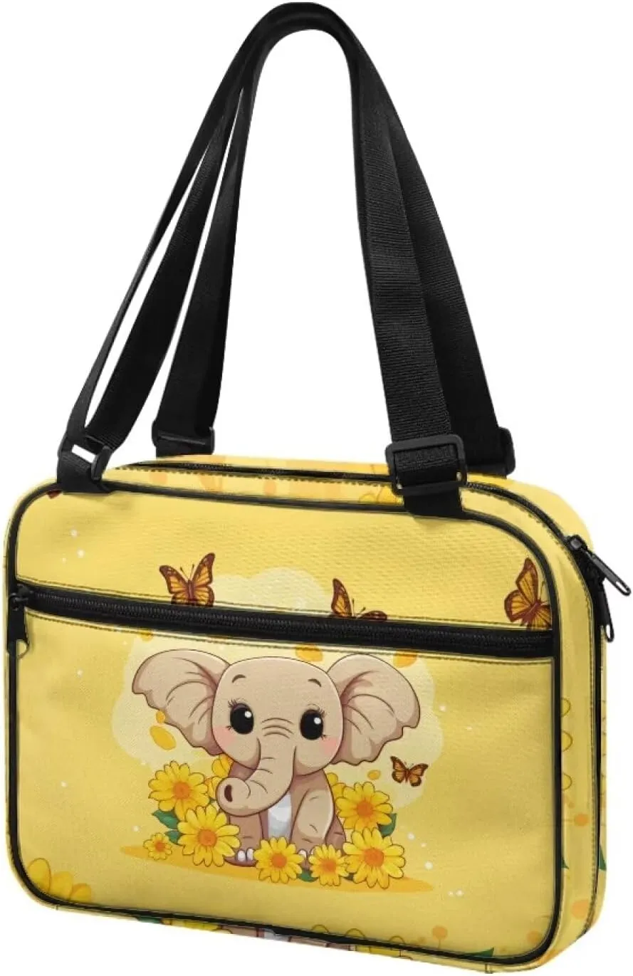 INSTANTATRS Bible Cover Large Capacity Shoulder Crossbody Bag Church Handbag with Strap Shoulder Strap for Men Women Kids