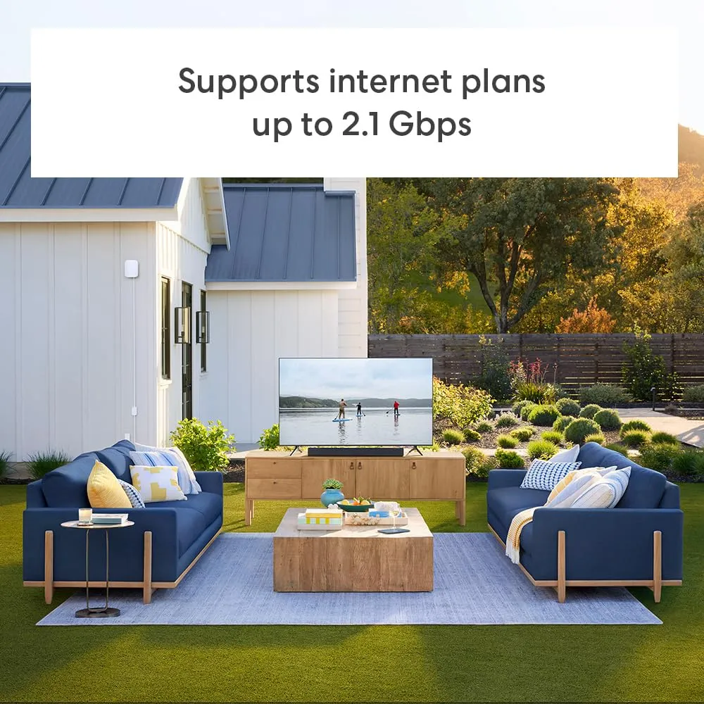 Introducing Amazon eero Outdoor 7 dual-band mesh wifi router - Weatherproof rating of IP66, Coverage up to 15,000 sq. ft. outdoors, 1-pack, Includes 30W PoE  adapter, 2024 release