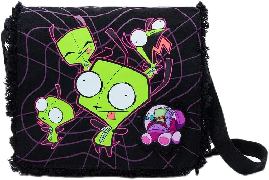 Invader Zim GIR Poses Messenger Bag GREEN NONE