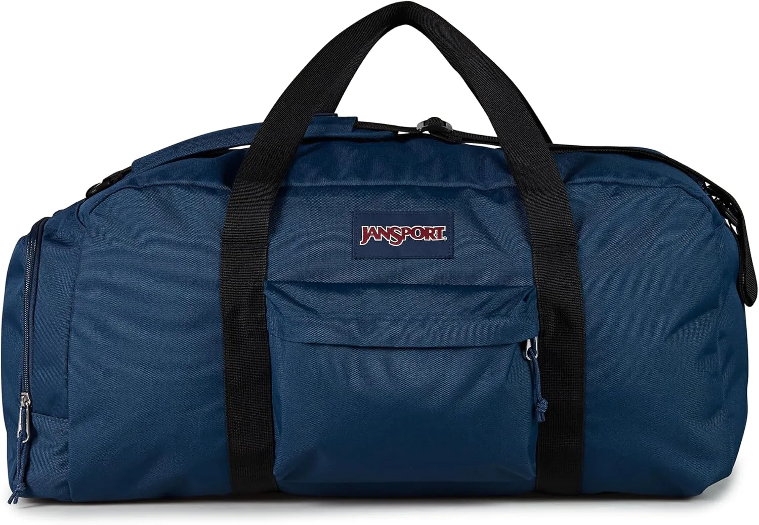 JanSport Weekender Large Duffel - Travel or Gym Bag, Durable Weekender with Front Utility Pocket & Side Grab Handles - Navy