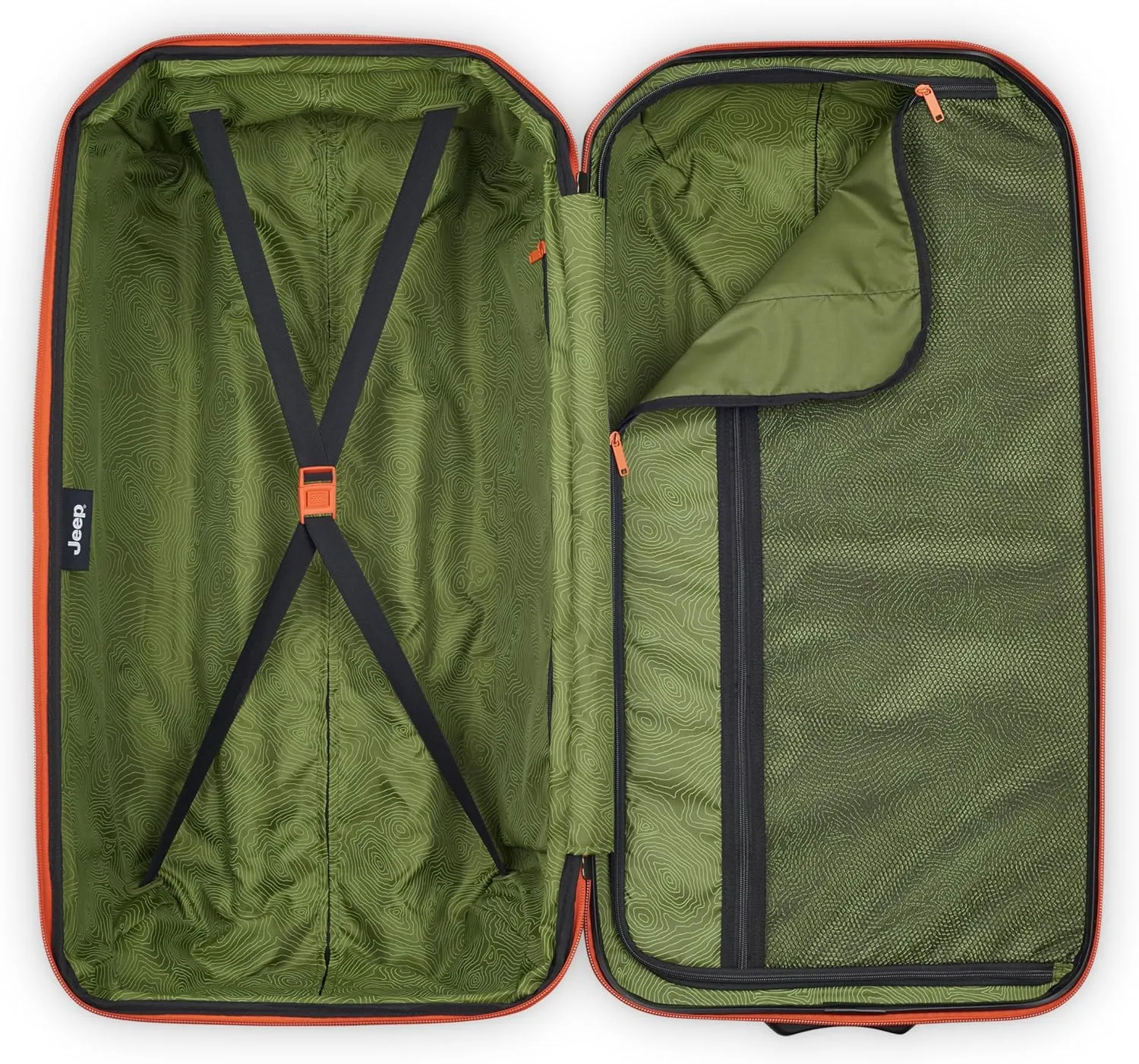 Jeep JH003B Hardside Expandable Luggage with Two Wheels